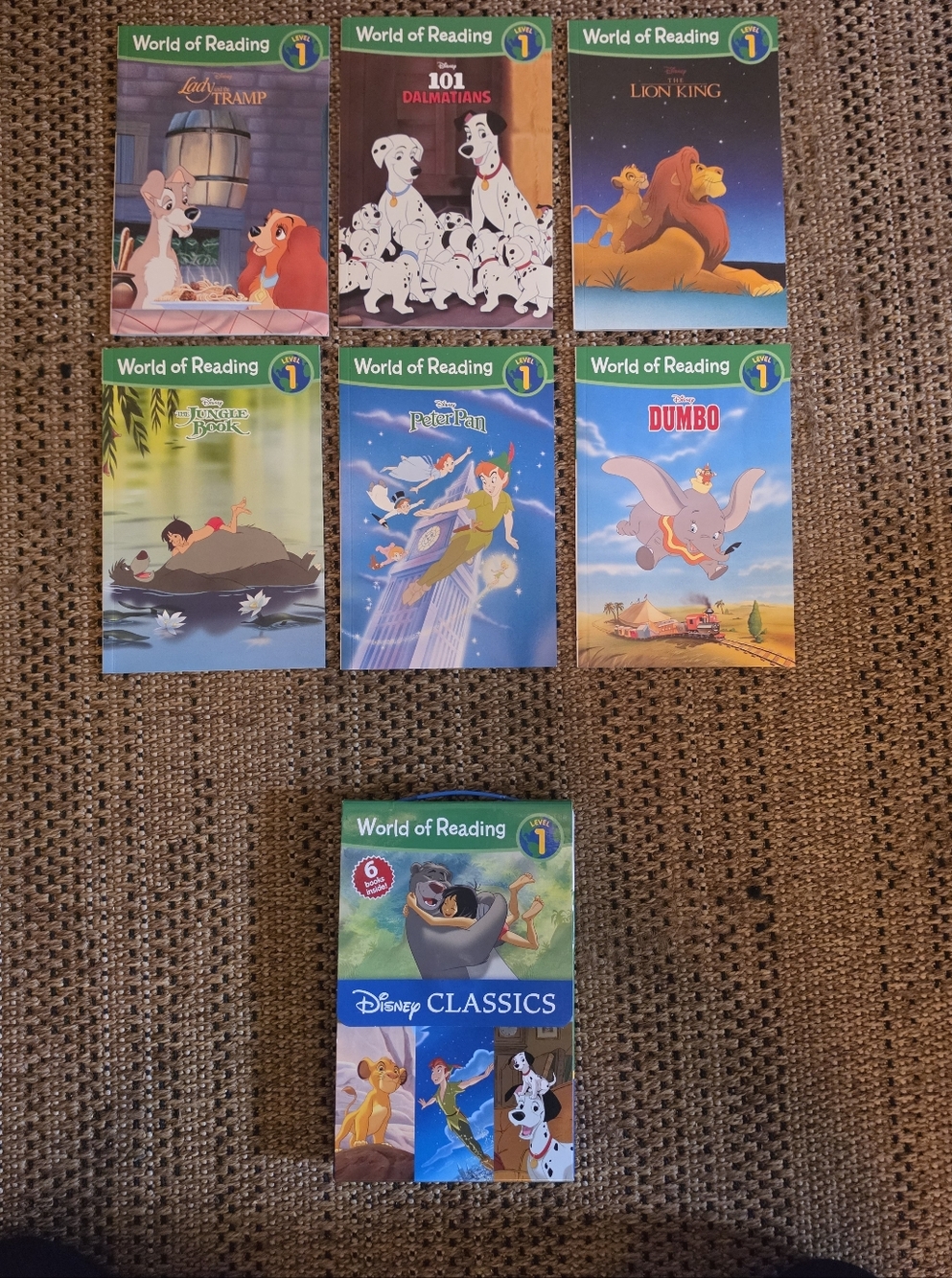 Level 1 Disney Classic Reader Set 6 Books